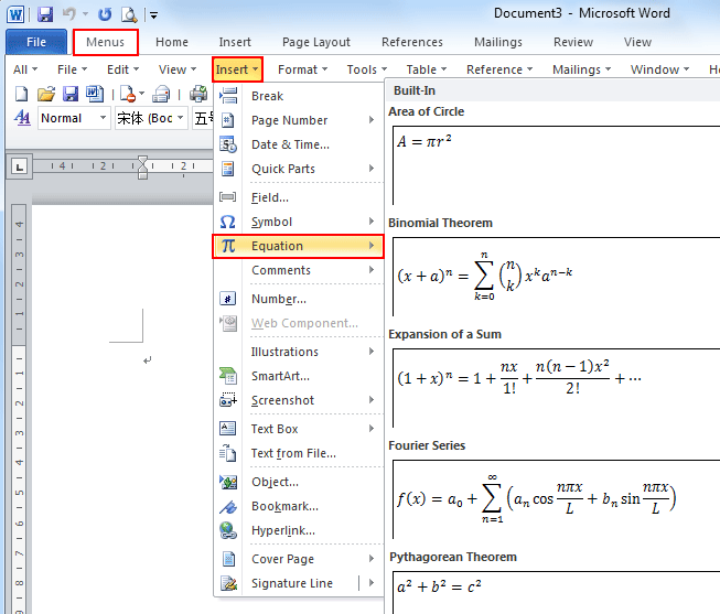 Download equation editor for word